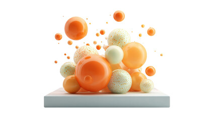 Abstract cluster of spheres
