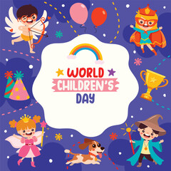 Cover Design With Cartoon Characters