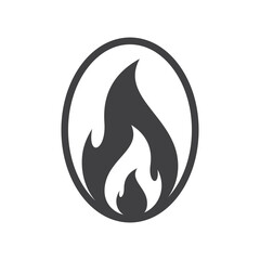 fire logo design burning and blazing