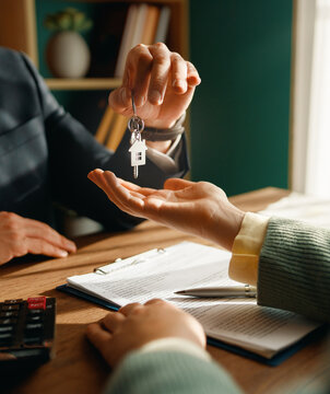 Real estate contract sign.