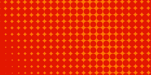 Dots halftone orange color pattern gradient texture with technology digital background. Dots pop art comics with summer background.eps 10