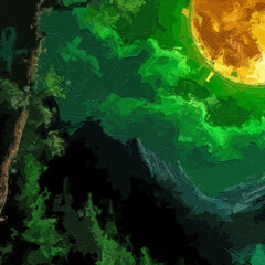 Various oil paintings, flowers, tulips, roses, peonies, Paisley landscapes, forests, lakes