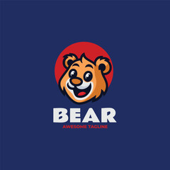 Mascot Cartoon Bear Logo Design