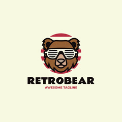Mascot Modern Bear Logo Design