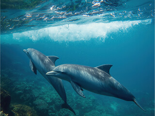 Naklejka premium great white shark