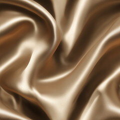 Fototapeta premium Luxurious Seamless Deep Gold Silk Texture Background with Elegant Satin Drapery and Soft Folds