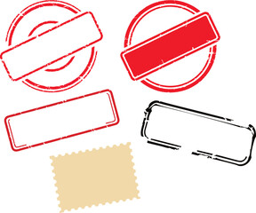 vector collection of Stamp