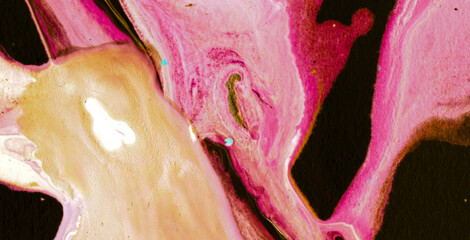 A Wallpaper Design with Artistic Texture, Pattern, and Gold Accents