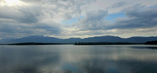 lake and clouds