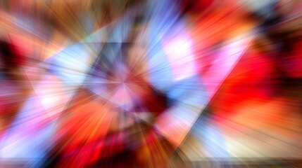 Colorful abstract geometric background with radiant light effects.