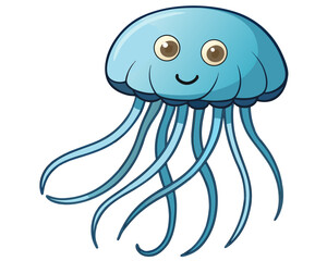 Jellyfish cartoon character