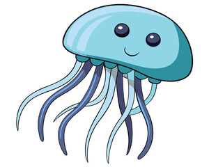 Jellyfish cartoon character