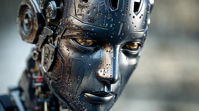 Ethical leadership guiding the design of AI decision framework for factory automation, a scene of responsible innovation.