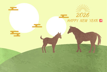 2026年年賀状フォトフレーム4