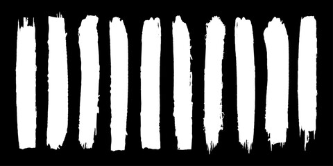 Brush strokes vector. Paint, ink brush, brush strokes, brushes, frames, buttons, grungy, ink brush, brush strokes, lines. Grungy brushes collection. Brush stroke paint boxes on white background