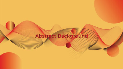 Abstract red line blended background with wave and swirl lines, background template.