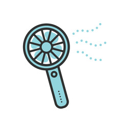 ハンディファンのアイコンイラスト
