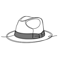 Classic fedora hat isolated on white background, a timeless accessory that exudes style, sophistication, and a touch of vintage charm, perfect for adding flair