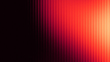 A vibrant glowing abstract glass background with red, orange, and black colors and vertical ribbed texture.
