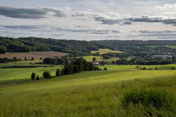 Gebirgslandschaft in der Oberlausitz bei Neukirch Lausitz 