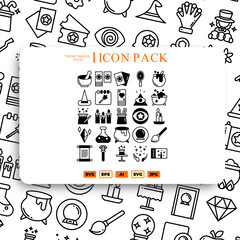 Illustration of magic icon pack