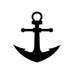 Anchor icon isolated white background