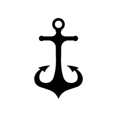 Anchor icon isolated white background