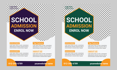 School Admission Flyer Templates