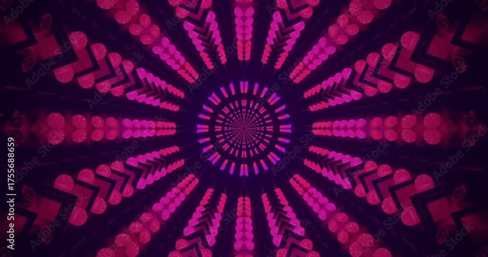 Wall mural bright colors swirl in a mesmerizing tunnel effect, creating a smooth and continuous visual experien