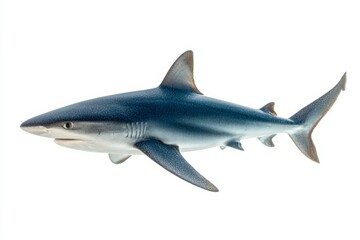 Fototapeta premium isolated shark with a copy space