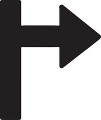 white arrow on black background, minimalist, clean, geometric, simple, vector graphic