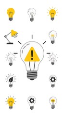 Idea Generation with Warning Sign - A Conceptual Illustration.