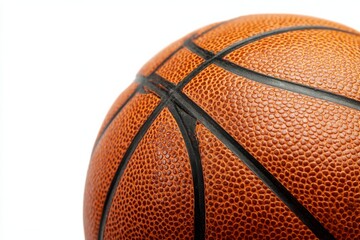Fototapeta premium basketball ball isolated with a copy space