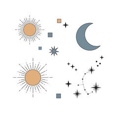 Celestial Bodies and Constellations.