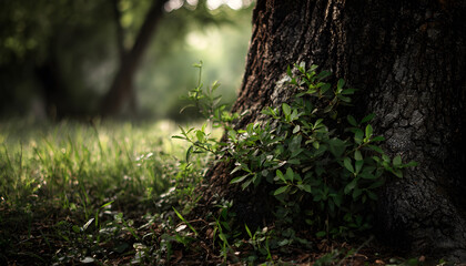 Naklejka premium Tree outdoors nature plant.