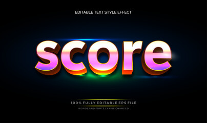 A vibrant, eye-catching Text Effect, text style. Editable text files vector illustration.
