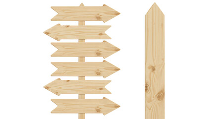 Rustic wooden signposts point the way, perfect for outdoor adventure