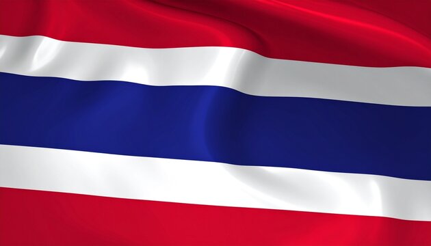 Thailand flag, five-stripe layout with symbolic colors