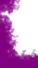 Vertical Purple Smoke Effect, Isolated on Transparent Background