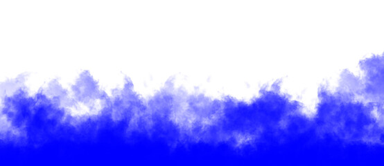 Blue Smoke Effect, Isolated on Transparent Background