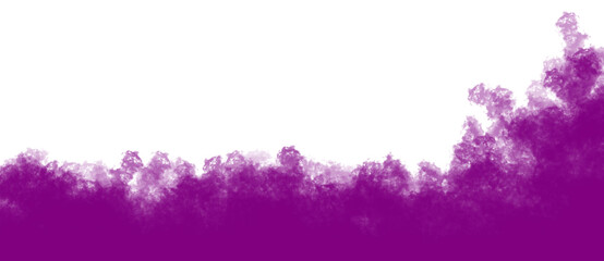 Purple Smoke Effect, Isolated on Transparent Background