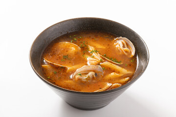 スープパスタ（魚介のトマトガーリック）