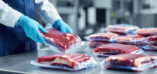 The Beef Packaging Process in a Modern Hygienic Food Processing Facility