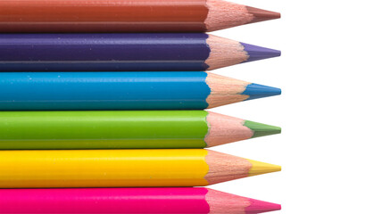 Vibrant colored pencils stacked for artful learning and creativity