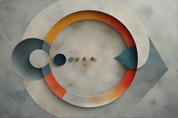 Abstract Geometric Circle Focal Point