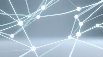 Glowing Network Connection Lines