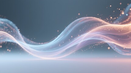 Abstract Digital Particles Flow