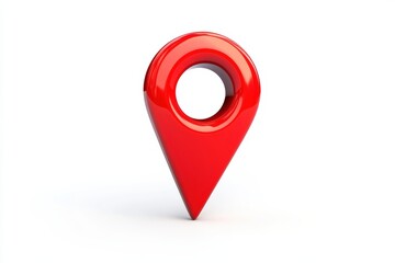Map pin icon design for location and navigation graphics suitable for various applications