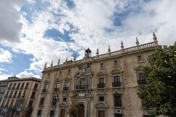 Fototapeta premium Courthouse of Granada, historic architecture in Andalusia