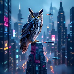 owl on the roof